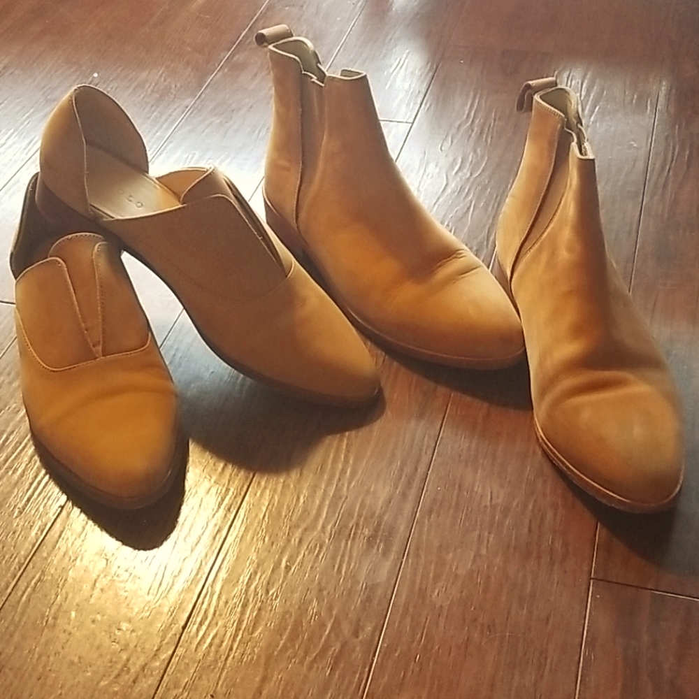 Lot of Nisolo suede shoes in "sand." 8 1/2 EUC